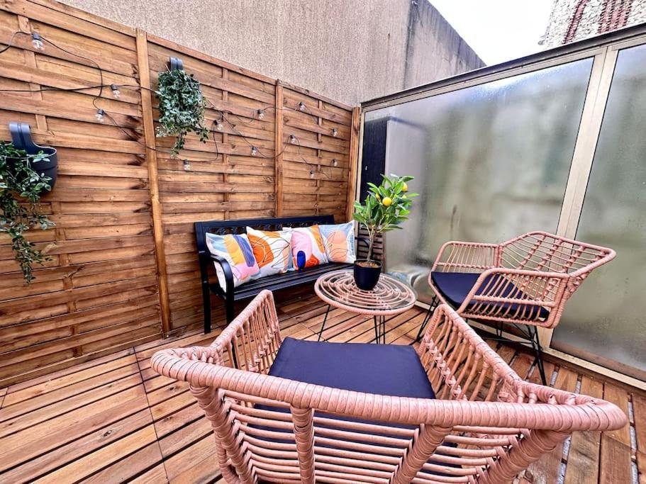 Drouet D'Erlon Duplex Spacieux, Terrasse Au Centre Reims Esterno foto